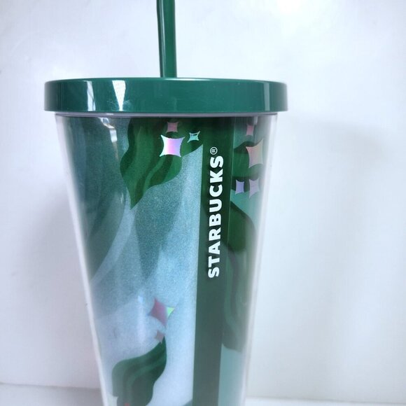Starbucks For Life 2020 Tumbler with Straw 24 Ounces Venti Green Limited Edition - Picture 2 of 12